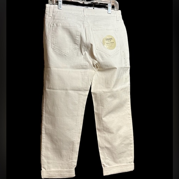 NWT Vintage America White Crops - Picture 3 of 8